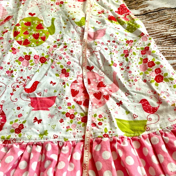 Handmade by Etsy maker J. Marie 2 piece outfit featuring strawberries and tea - Picture 8 of 11